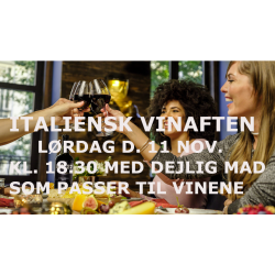 ITALIENSKVINAFTENMEDMADLRDAGD11NOVEMBERKL1830UNDERHOLDNINGVEDVINHANDLEREN-20