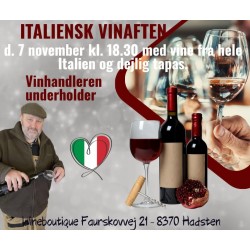 ITALIENSKVINAFTENMEDTAPASLRDAGD7NOVEMBERKL1830-20