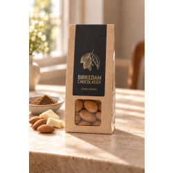 BirkedamChocolatierMandelhvidchokoladelakrids100grSknkombinationmellemmandeloghvidchokoladerulletilakridspulver-20
