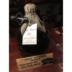 Baron Gaston Legrand Armagnac - "Dame Jeanne 1991" 10 liters flaske bowle - unik og meget sjælden