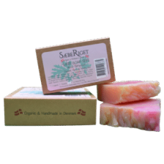 SæbeRiget - "økologiske sæbe a' 100 gr." - Håndværks plejeprodukter fra Blåvand. - En perfekt værtindegave, morsdags gave eller blot til selvforkælelse.