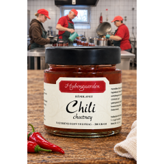 Chili-Chutney - Hybengaarden - Vendsyssel - Premium product - 200 gr. i glas