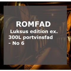 FADANDEL i 300 LITER EX PORTVINSFAD M/ ROM FRA FOURSQUARE, BARBADOS /SERRALLÉS PUERTO RICO (Nænsom sødet) - Hver andelshaver får 6 fl. - KLIK PÅ BILLEDE OG LÆS MERE - AFTAPPES I FEBRUAR