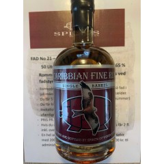 WINEBOUTIQUE EGEN MODNET ROM - JAMAICA SINGLE BARREL - CASK No 21 - CASK STRENGTH 56 % alc. - IKKE SØDET