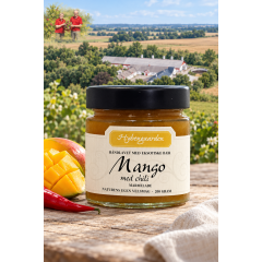 Mango-marmelade m/frisk chili - Hybengaarden - Vendsyssel - Premium product - 200 gr. i glas