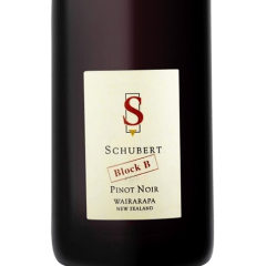 SCHUBERT WINES - MARTINBOROUGH - NEW ZEALAND - "BLOCK B" PINOT NOIR - 2022