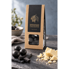 Birkedam Chocolatier - Lakridskugle m.saltlakrids & hvid chokolade - 100 gr.
