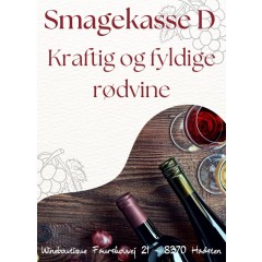 Smagekasse D - Kraftig & Fyldige rødvine, 3x2 fl. ass. - (PRISVENLIG)