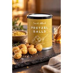 Snack Attack - Pretzel balls med sennep & honning - 25 gr.