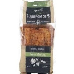 Økologiske tyndbrødschips m/bruchetta - Sverige - Perfekte til snacks, vinsmagninger, suppe eller tapas.