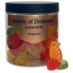Sweets of Denmark - Sukkerfri vingummi - 140 gr.