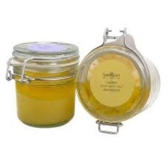 SæbeRiget - "økologiske fodbadesalt med citrongræs 250 gr." - Håndværks plejeprodukter fra Blåvand. - En perfekt værtindegave, morsdags gave eller blot til selvforkælelse.