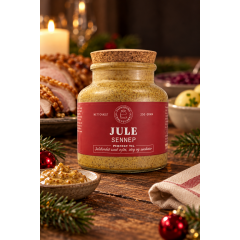 Svendborg Sennepsfabrik - "JULESENNEP" - 250 gr. - velsmagende, mellemfin sennep til julebordet og den gode julemad.