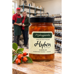 HYBENMARMELADE - Hybengaarden - Vendsyssel - Premium product - 325 gr. i glas